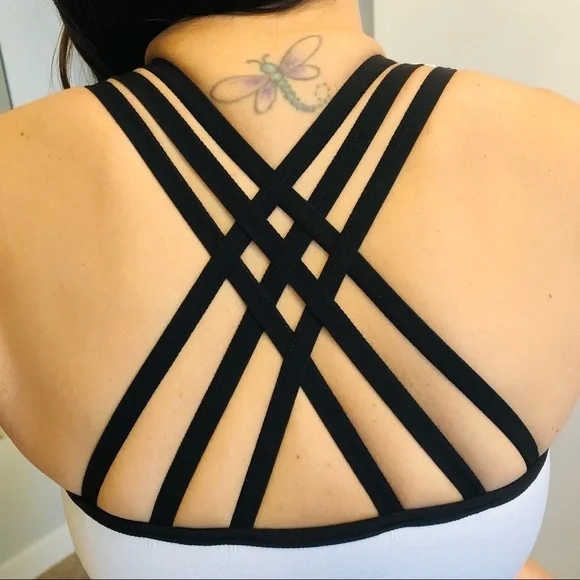 Seamless Small Padded Strappy Sports Bra Yoga Fitness Running Sportswear top - Picture 2 of 13